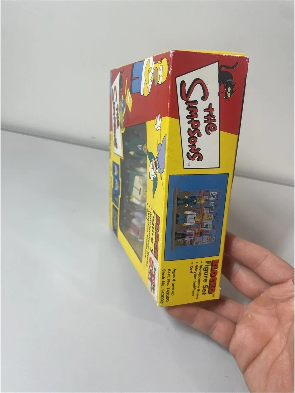 The Simpsons BLOCKO Figure Set; Montgomery Burns, Smithers & Carl  NEW Playmates